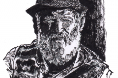 Fisherman ink portrait 2023