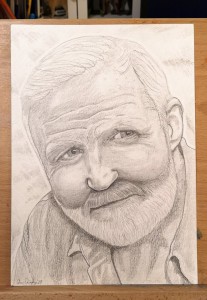 George McGavin Pencil Drawing by Glenn Quigley