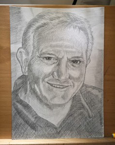 Graham Cole pencil drawing by Glenn Quigley